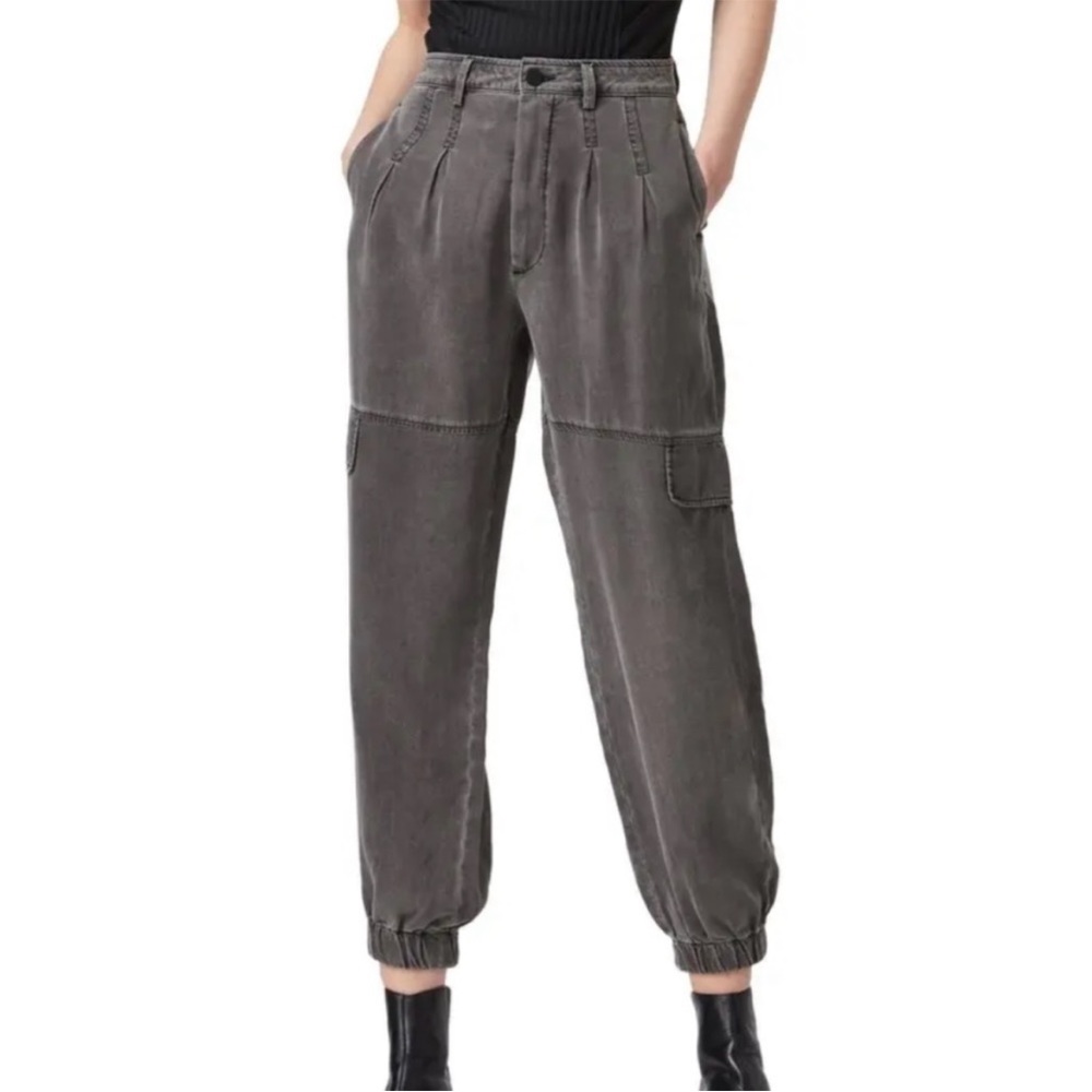 AllSaints Lira Trousers Relaxed Pants New With Tags Gray Size US 2
